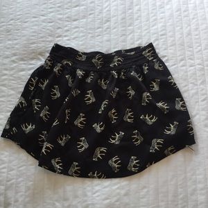 Urban outfitters zebra skirt